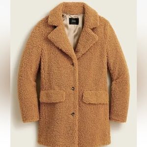 NWT J. Crew Women's Teddy Sherpa Jacket Coat Large